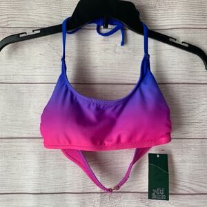 Wild Fable Pink and Purple Ombre Bikini Top Bandeau Size XS (0-2)